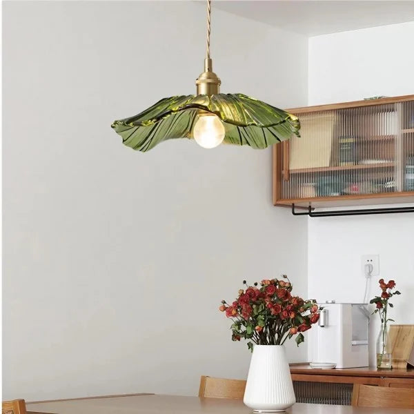Tiffany Lotus Glass Pendant Light for Living Room S08