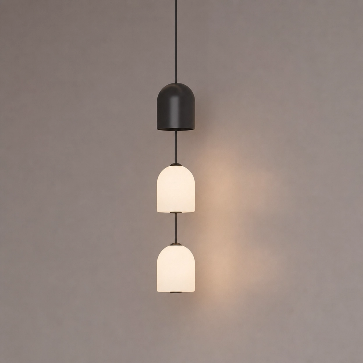 Perla Stacked Glass Pendant Light