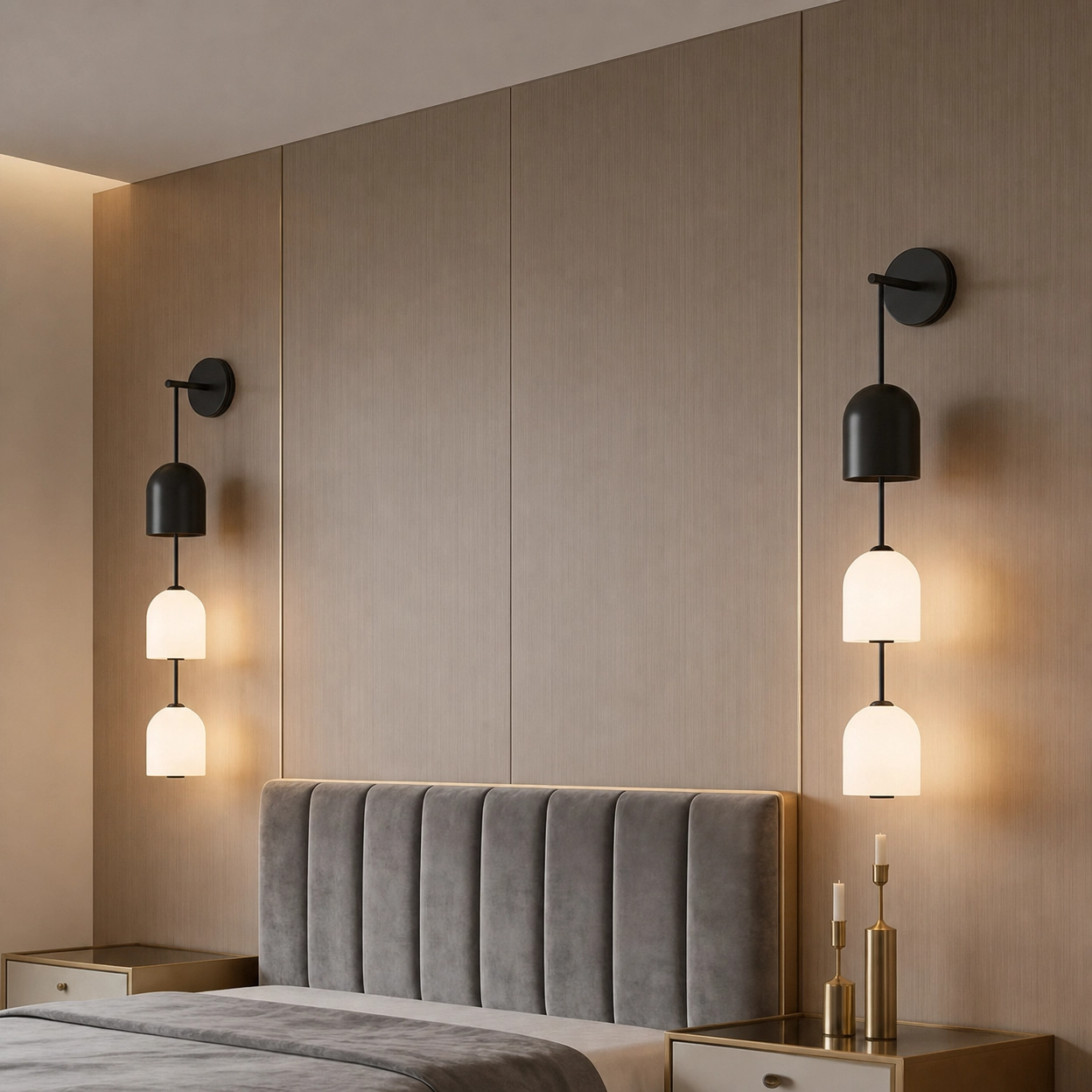 Perla Stacked Glass Sconces