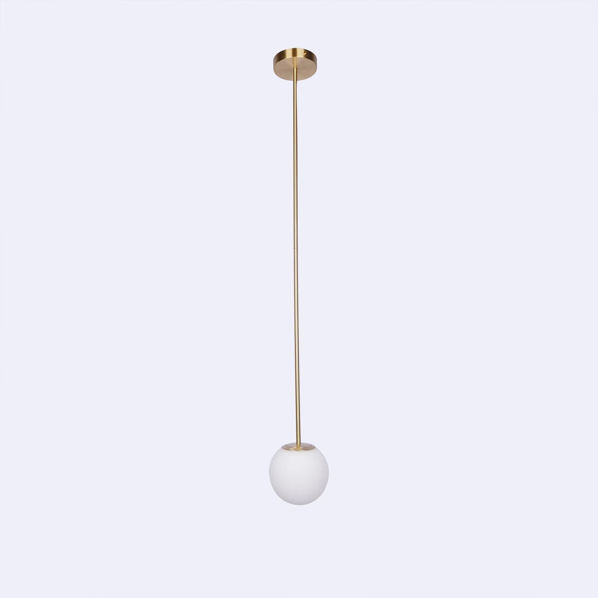 Brass Architectural Pendant Light