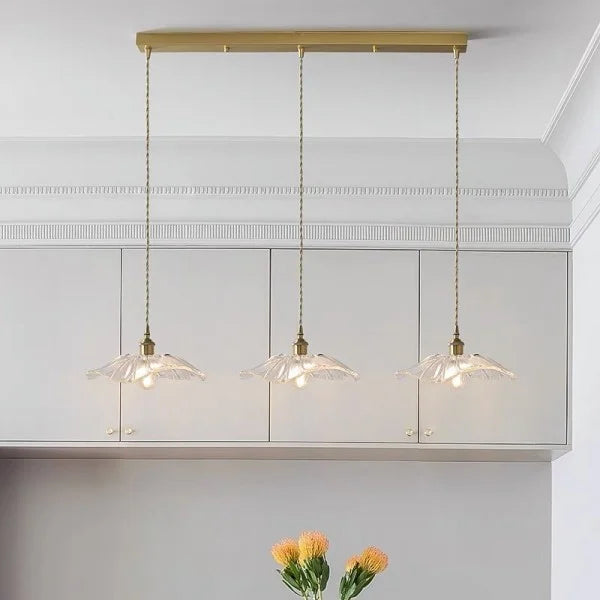 Tiffany Lotus Glass Pendant Light for Living Room S08