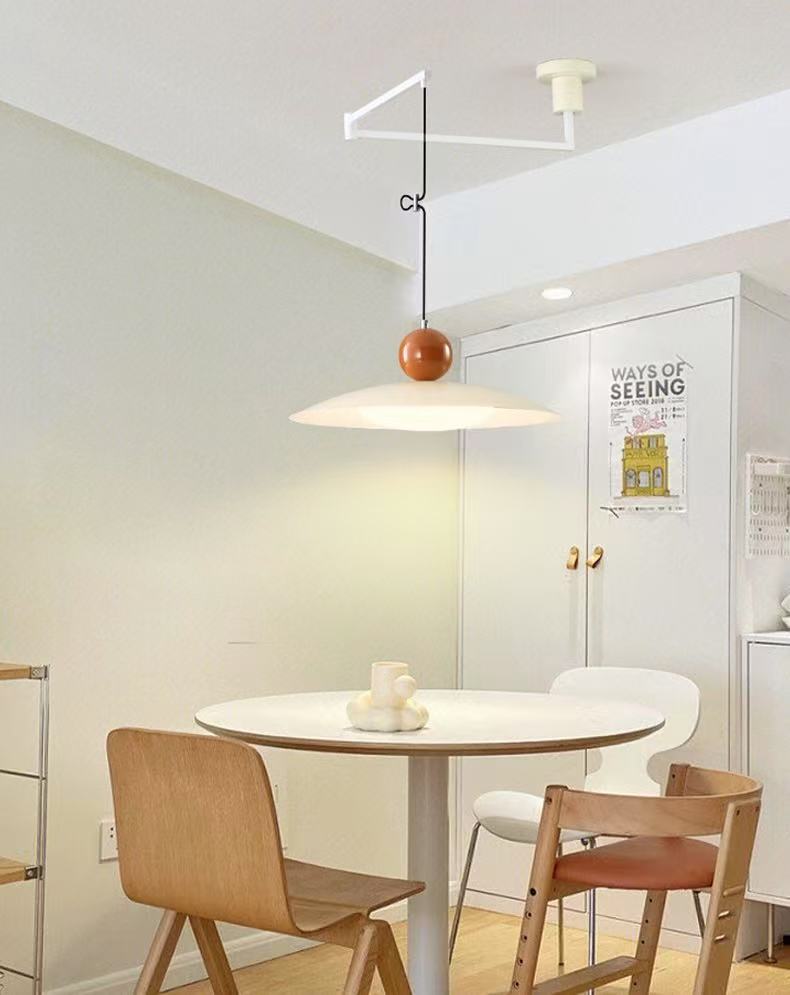 Nordic Flying Saucer Swing Arm Movable Pendant Light M111