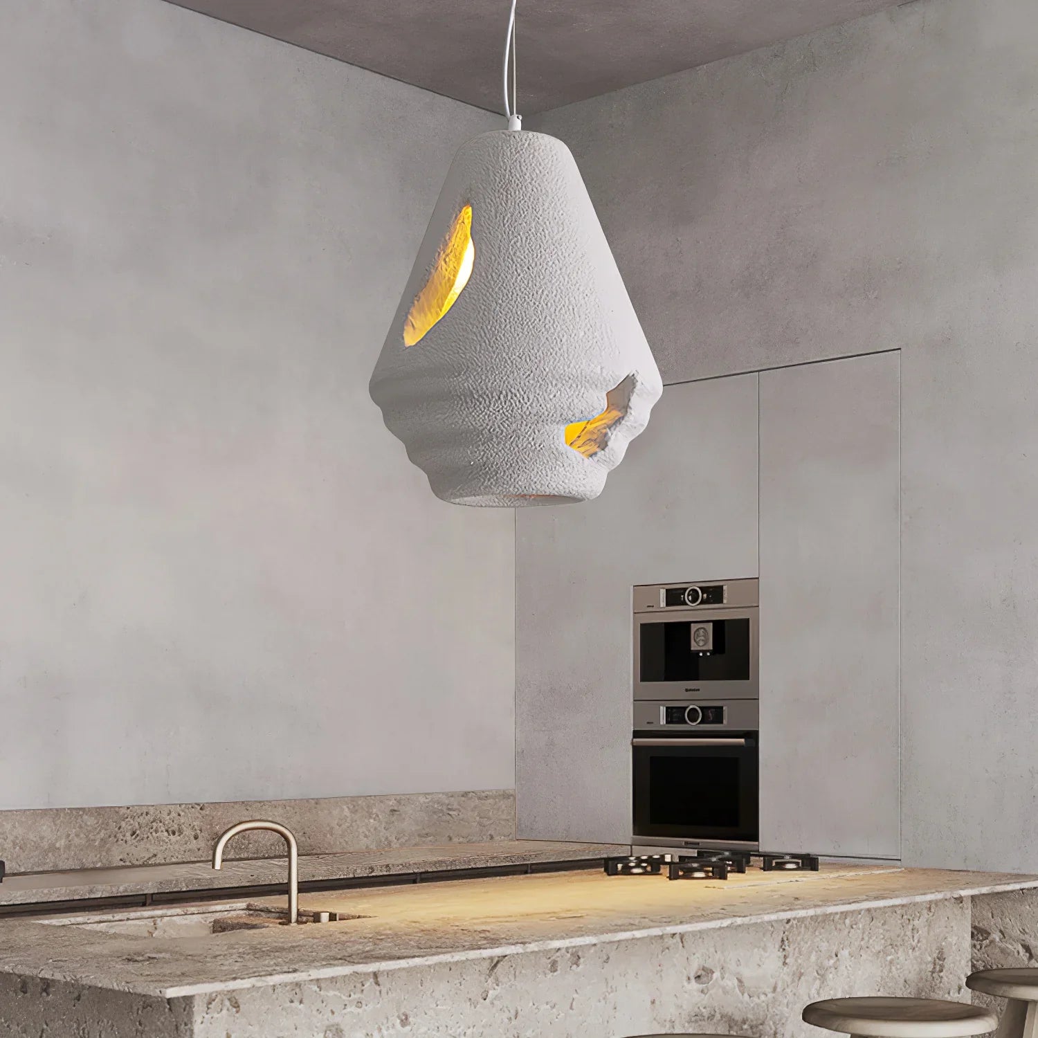Wabi Sabi Resin Pendant Lamp