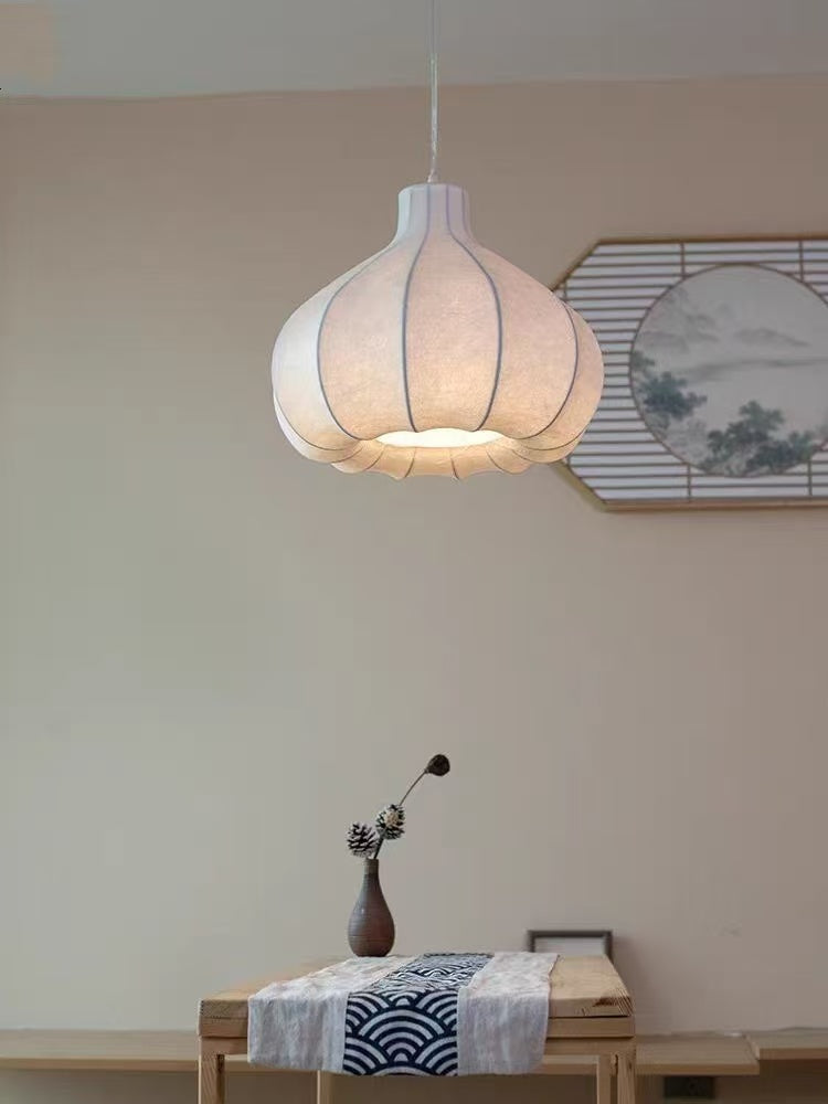 Onion Bubble Silk Pendant Lamp M434