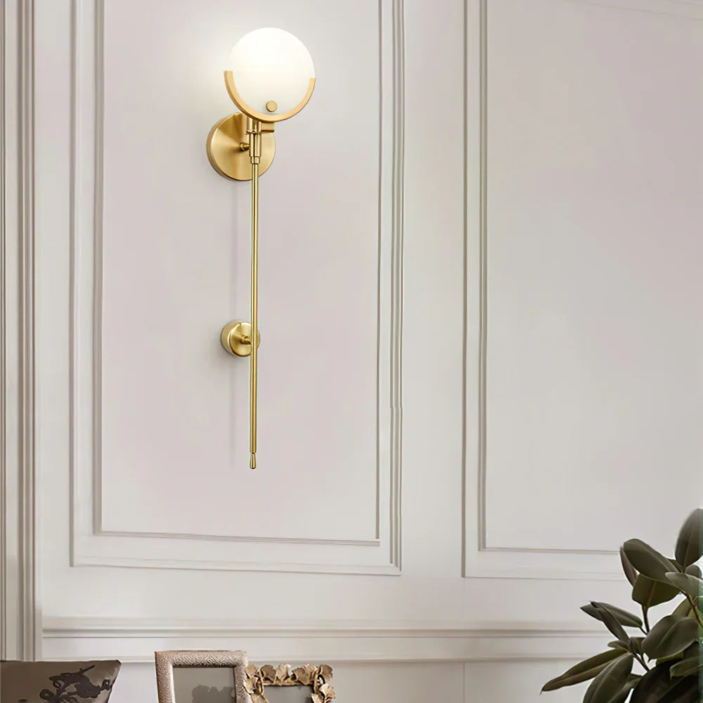 Ava Brass Wall Lamp