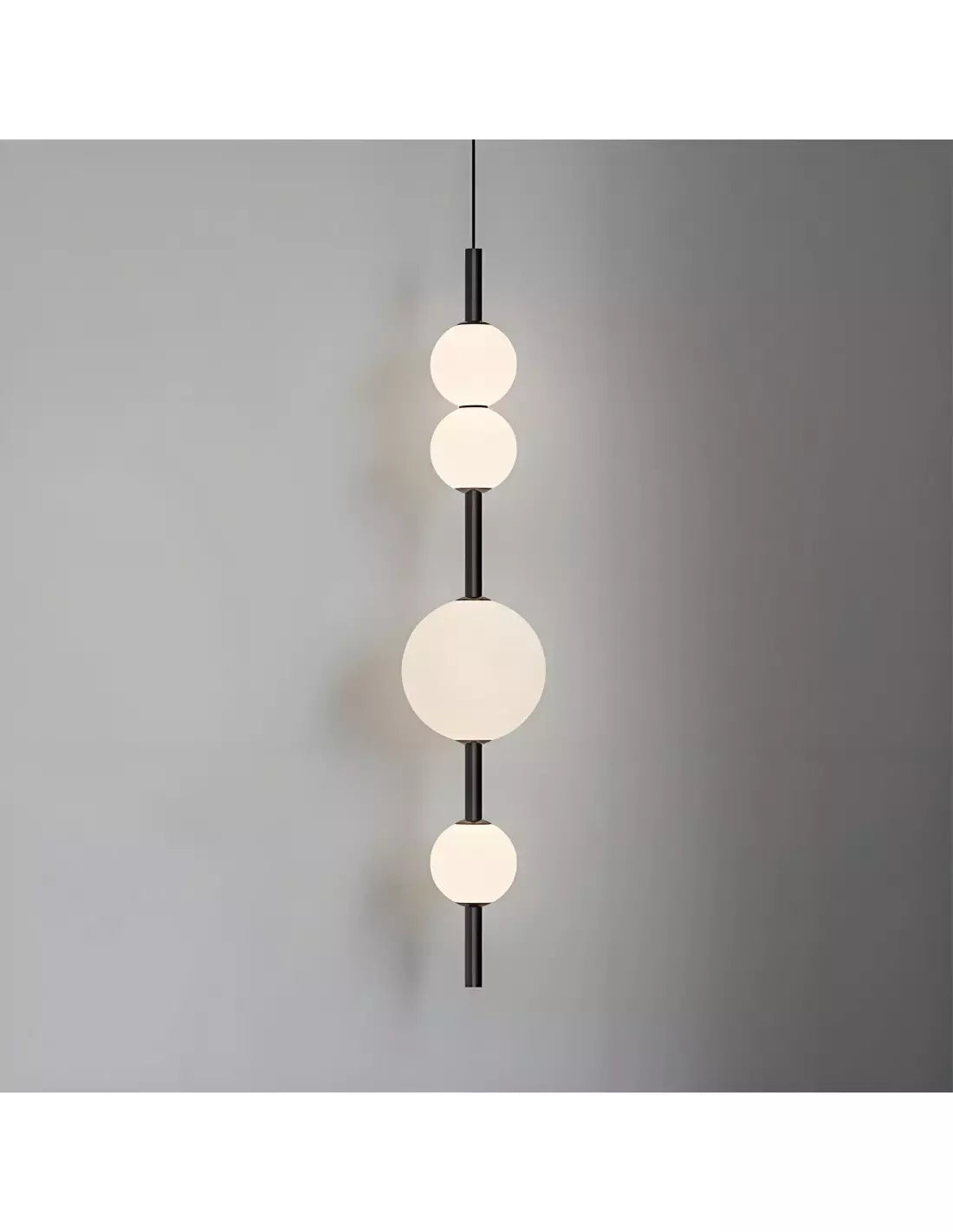 Vertical Glass Pendant Light