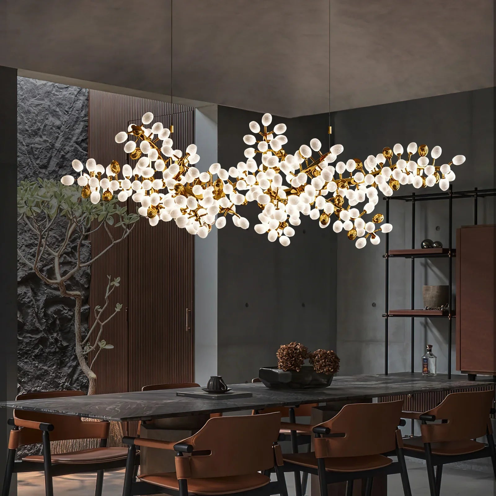Grape Vine Bunch Chandelier