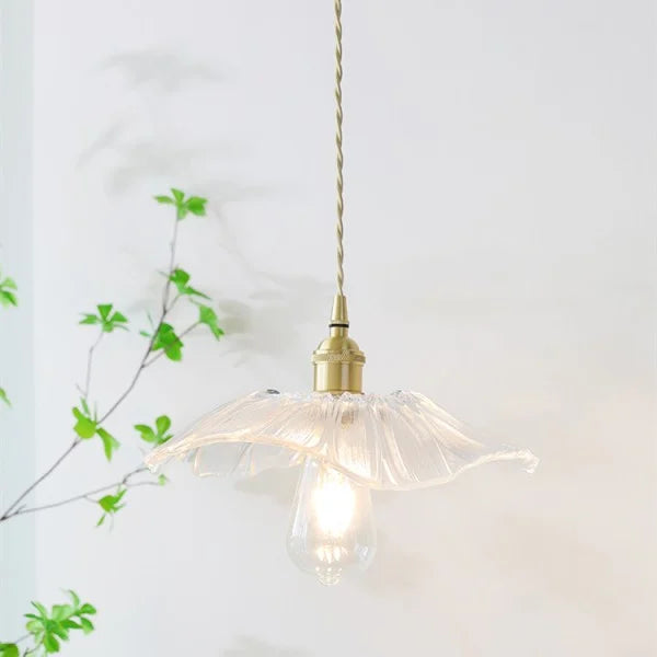 Tiffany Lotus Glass Pendant Light for Living Room S08