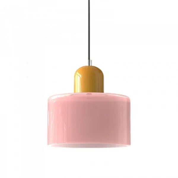 Nordic Morandi Cylinder Glass Pendant Light S66