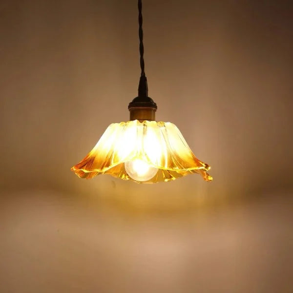 Tiffany Lotus Glass Pendant Light for Living Room S08