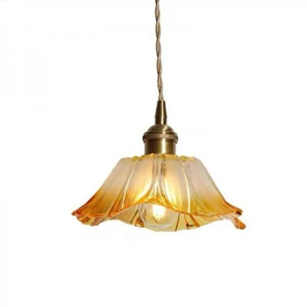 Tiffany Lotus Glass Pendant Light for Living Room S08