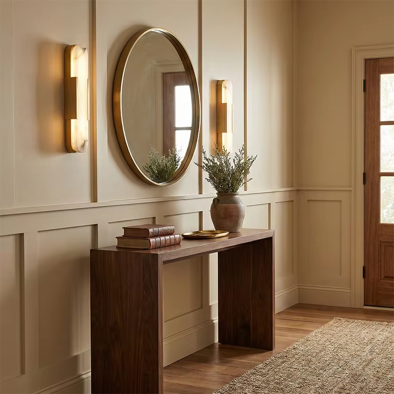 Stelo Alabaster Elongated Wall Sconce