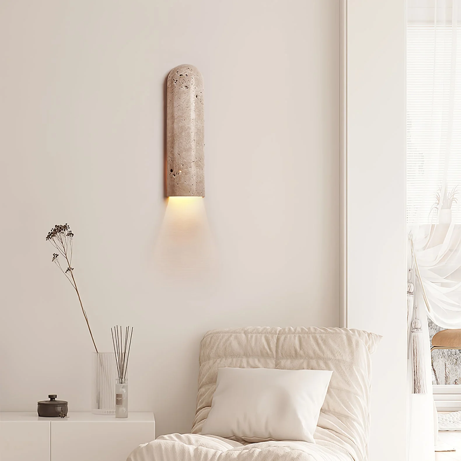 Lina Travertine Wall Light