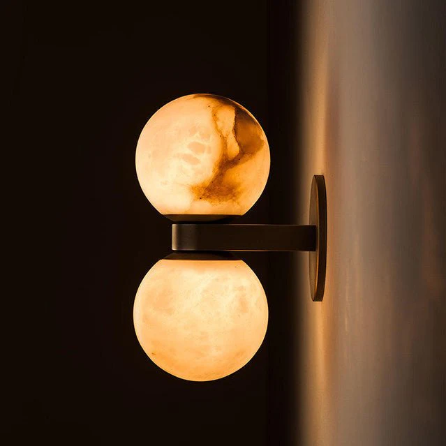 Aria Alabaster Globe Sconce