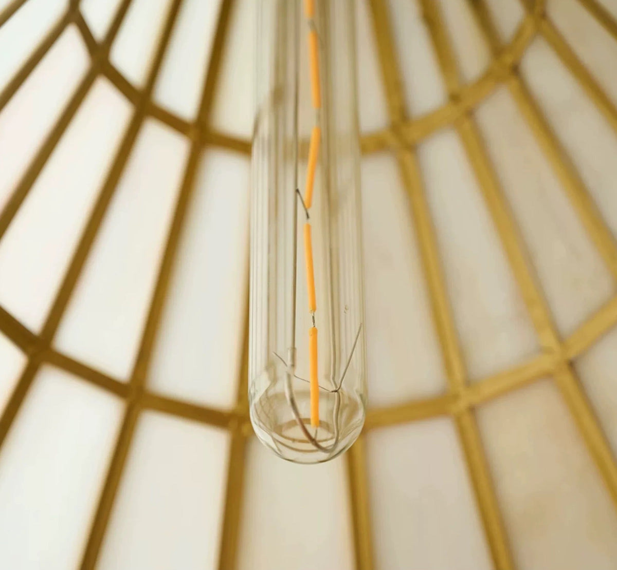 Campana Brass & Glass Pendant