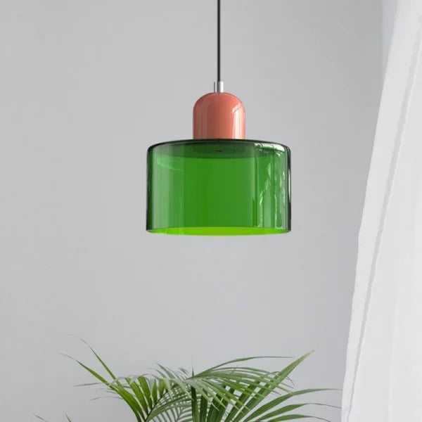 Nordic Morandi Cylinder Glass Pendant Light S66