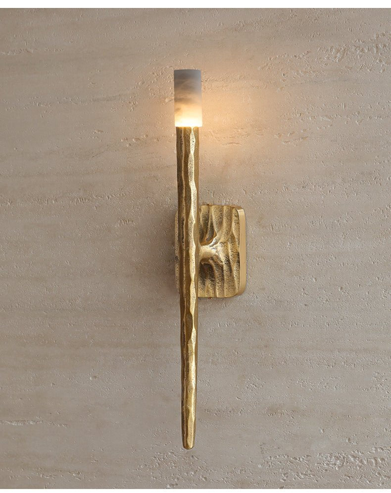 Volterra Fluted Alabaster Sconce
