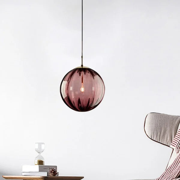 Nordic Water Pattern Glass Ball Pendant Light S96