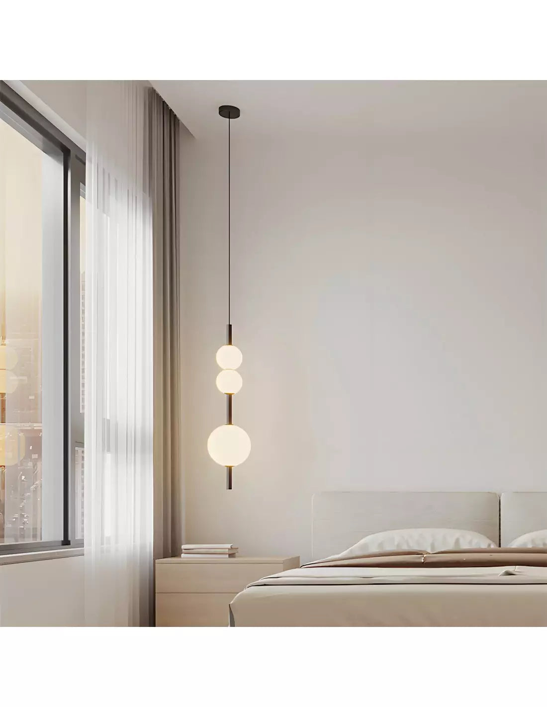 Vertical Glass Pendant Light