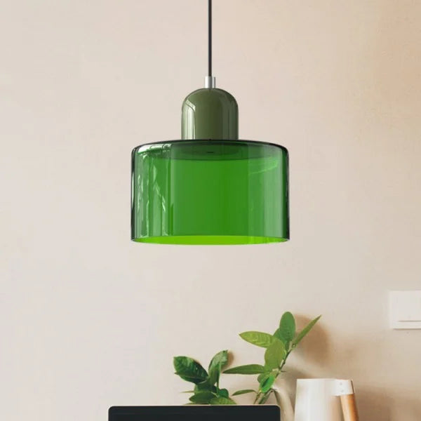 Nordic Morandi Cylinder Glass Pendant Light S66