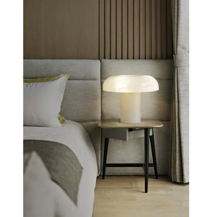 Alabaster Mushroom Table Lamp