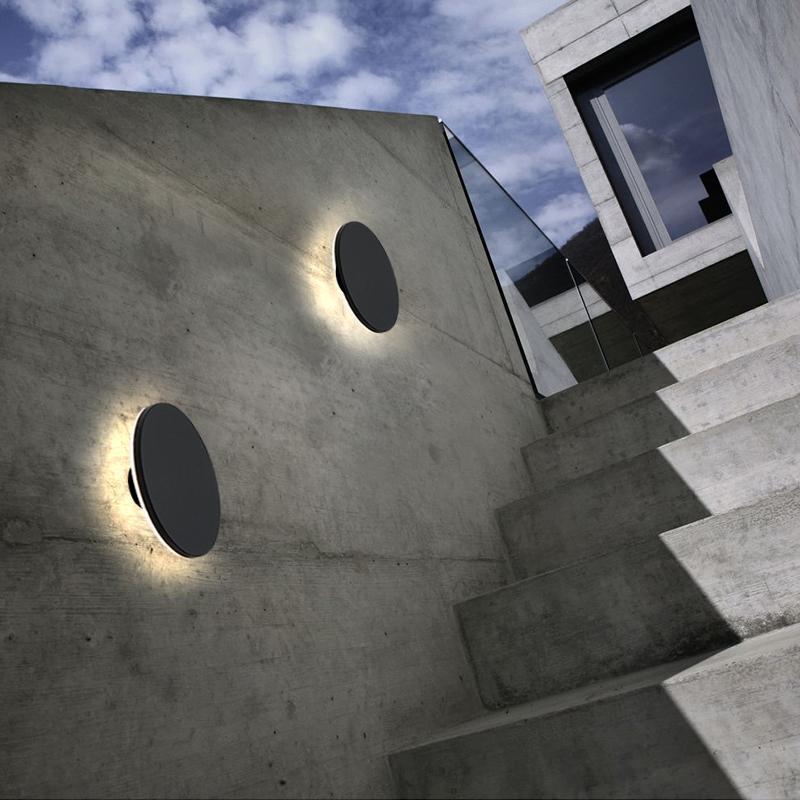 Backlit Wall Light Modern Waterproof Outdoor Light