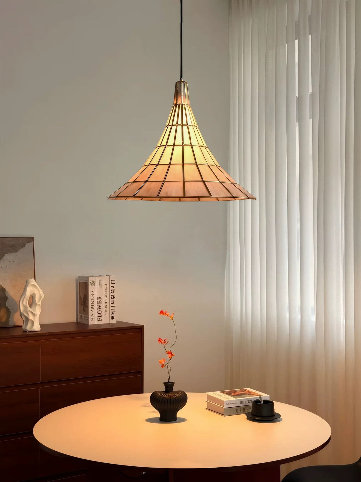 Campana Brass & Glass Pendant