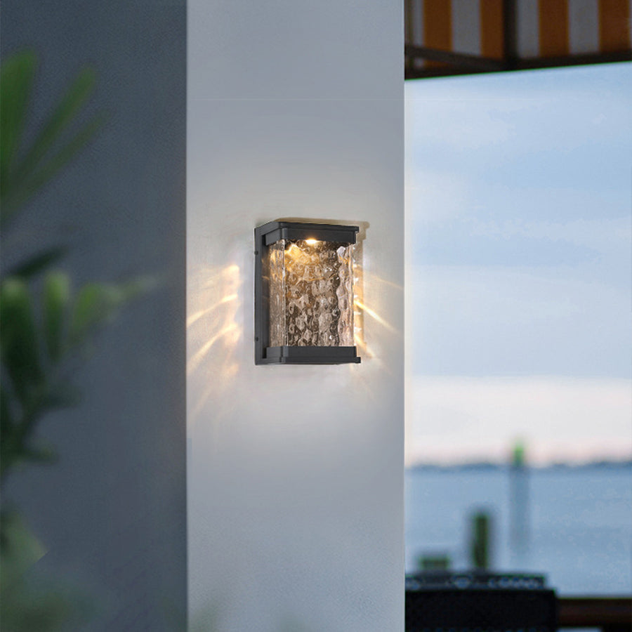 Aluminum Rectangular Outdoor Wall Lights Waterproof