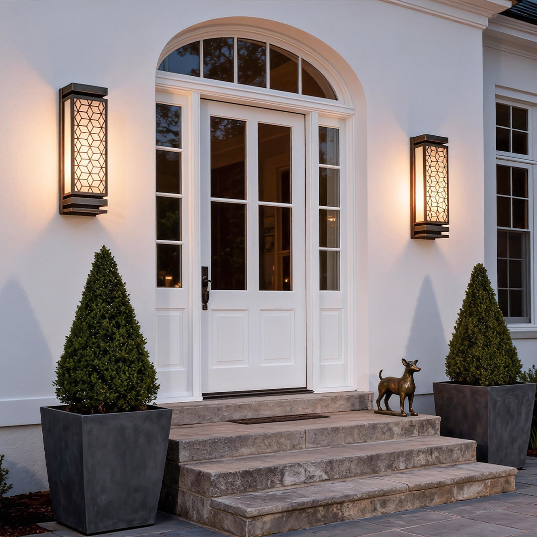 Square Wall Sconce Light Artificial Cloud Stone Waterproof Lamp
