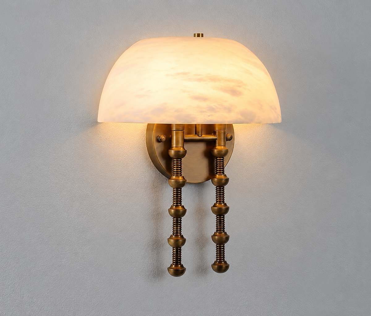 Méduse Alabaster Wall Sconce