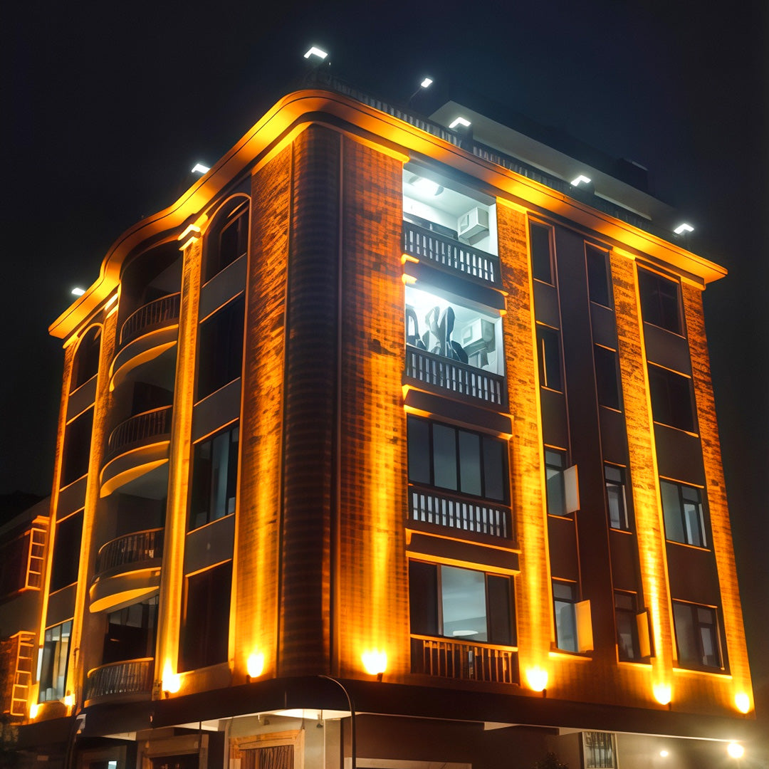 Square Wall Wash Light Outdoor Waterproof LED Narrow Beam Lamp