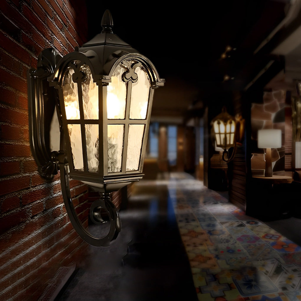 Outdoor Black Sconce European-Style Waterproof Lanterns