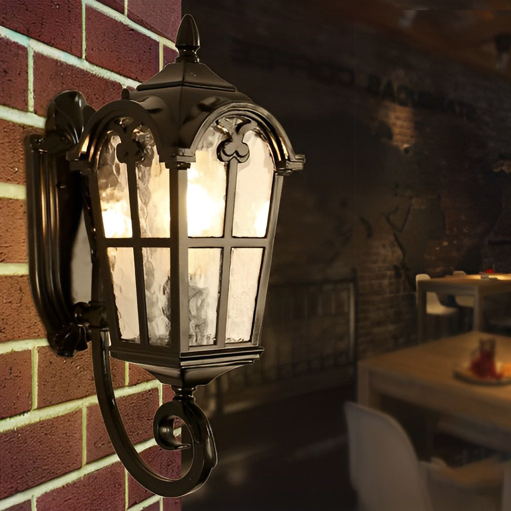 Outdoor Black Sconce European-Style Waterproof Lanterns