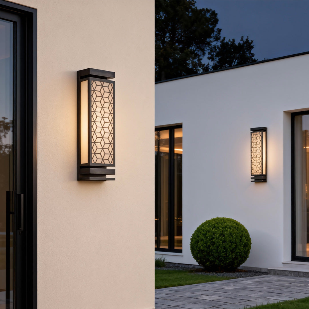 Square Wall Sconce Light Artificial Cloud Stone Waterproof Lamp
