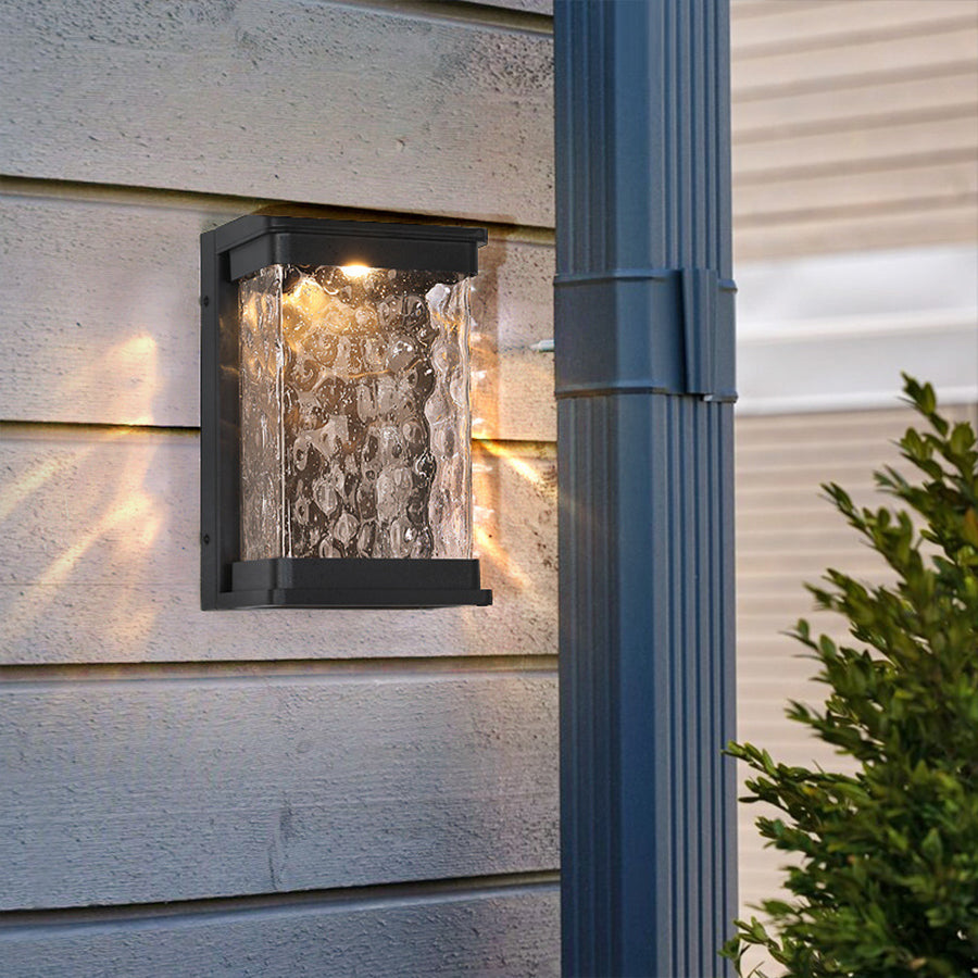 Aluminum Rectangular Outdoor Wall Lights Waterproof